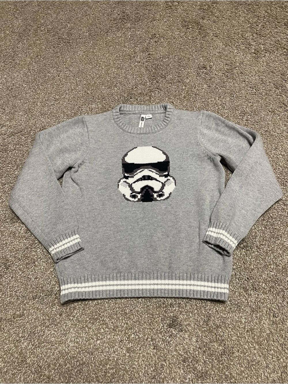 Janie and Jack Star Wars Stormtrooper Sweater Boys Size 7